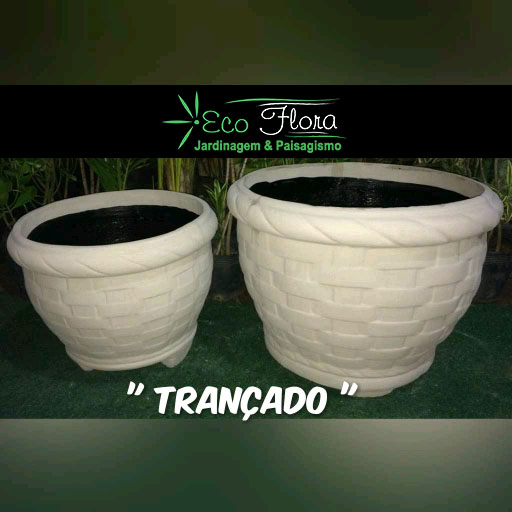 vaso modelo trançado